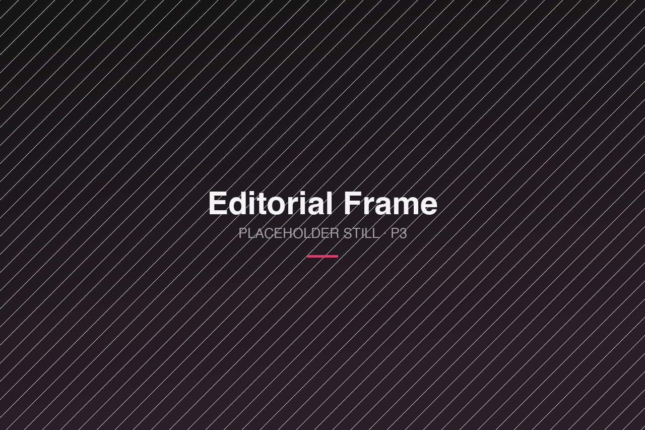 Editorial Frame