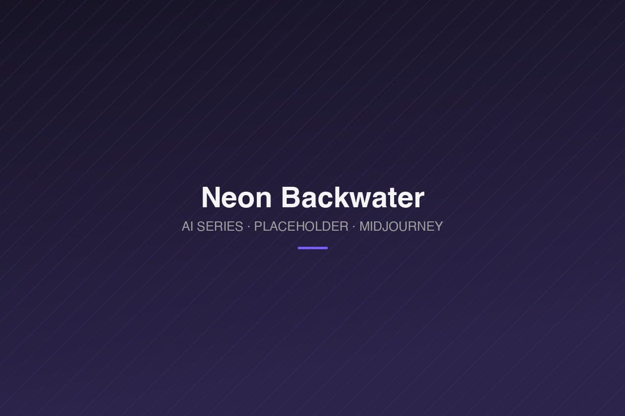 Neon Backwater — AI series