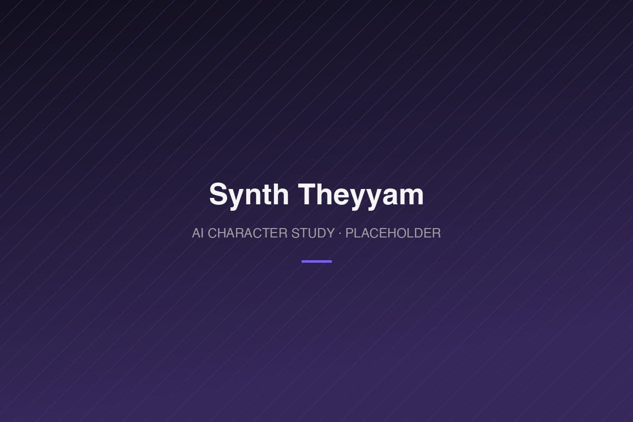 Synth Theyyam — character study