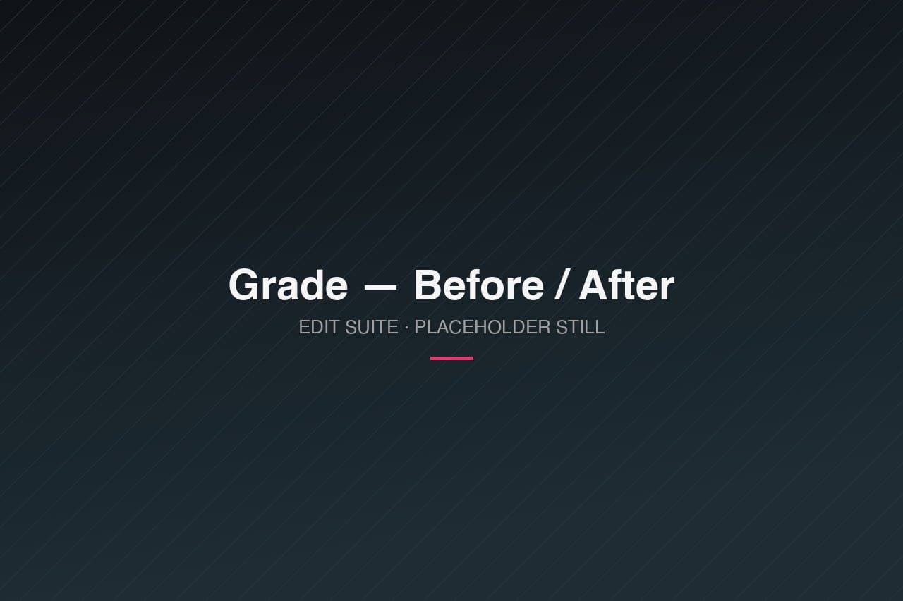 Grade — before / after