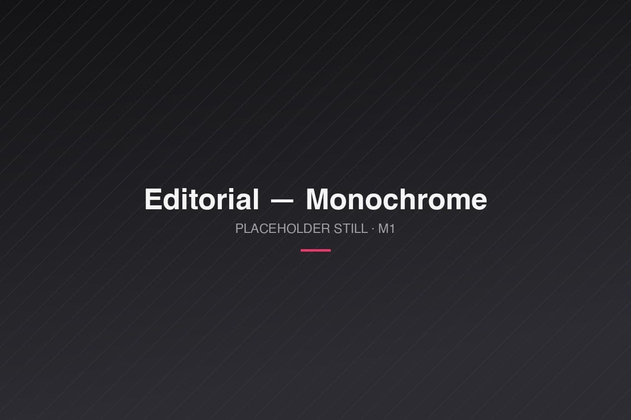 Editorial — monochrome