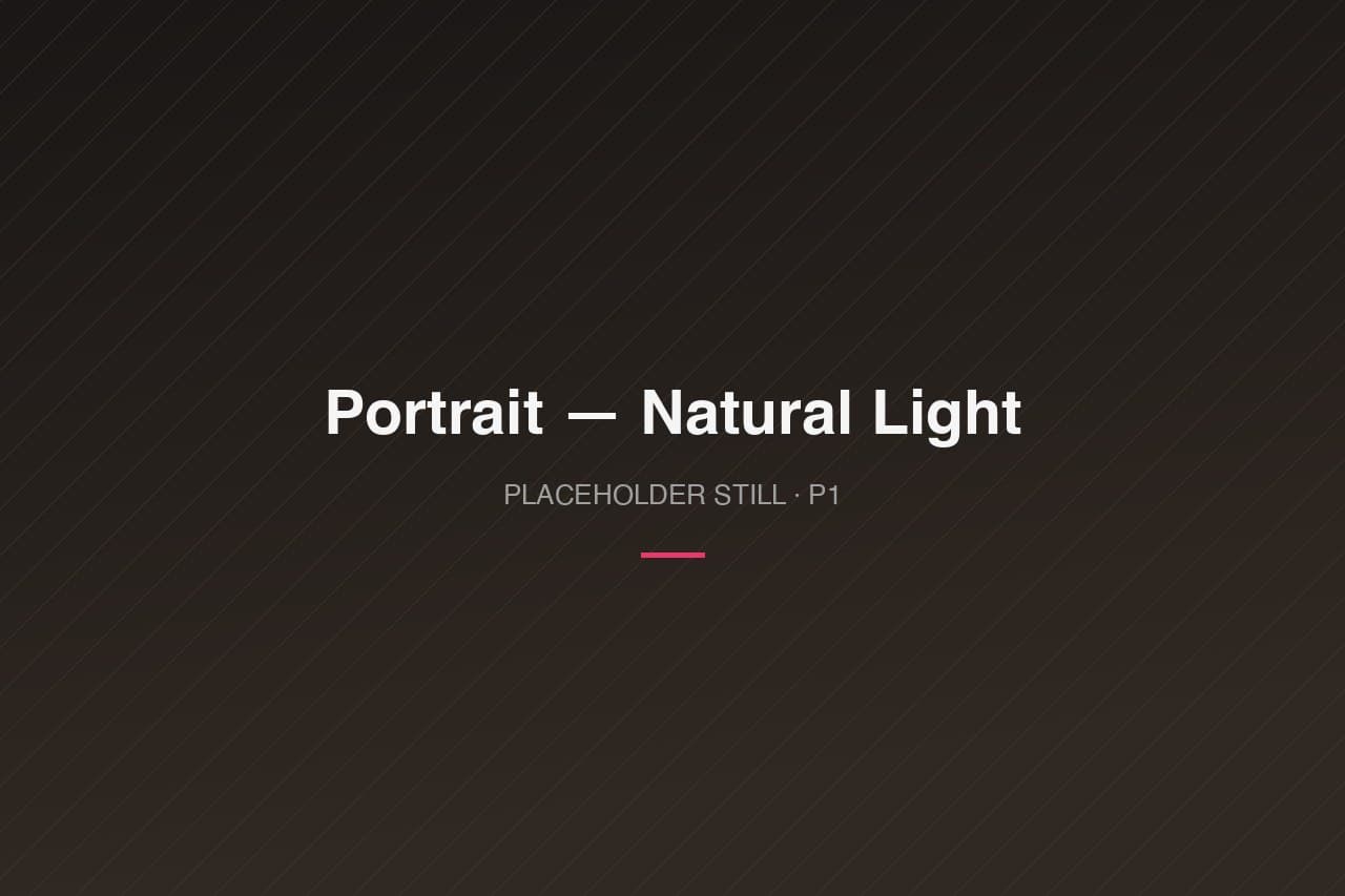 Portrait — natural light